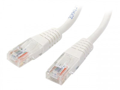 Startech : 15M CAT5E WHITE MOLDED RJ45 UTP CAT 5E PATCH cable CORD 15 M