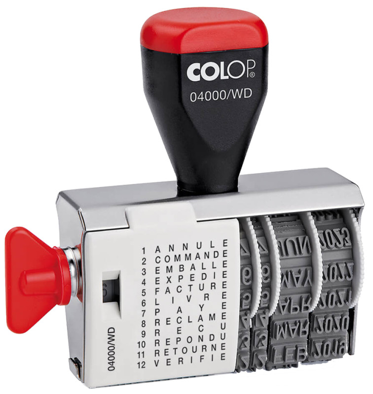 COLOP Tampon dateur toutes lettres 04000/WD, avec date