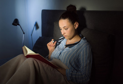 WEDO Lampe de lecture LED LOOPLIGHT, rechargeable, noir/gris