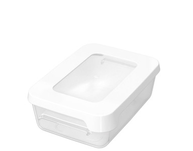 GastroMax Boîte à pain, 0,45 litre, transparent/blanc