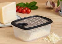 GastroMax Râpe avec récipient, transparent/noir GastroMax Râpe avec récipient, transparent/noir