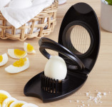 GastroMax Coupe-oeuf combiné 2-en-1, noir GastroMax Coupe-oeuf combiné 2-en-1, noir