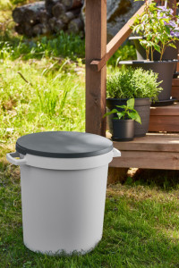 orthex Conteneur de jardin / bac, 45 litres, gris clair