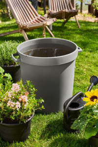 orthex Conteneur de jardin / bac, 65 litres, gris clair