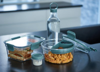 plast team Boîte repas Lyon To-Go, PP/tritan, 1,4 L, gris plast team Boîte repas Lyon To-Go, PP/tritan, 1,4 L, gris