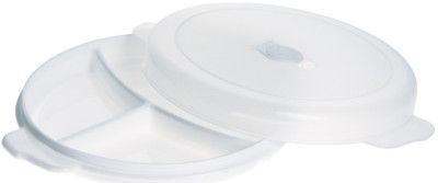 plast team Assiette à micro-ondes Micro, 3 compartiments