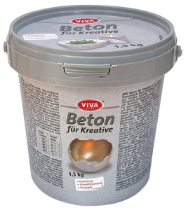 ViVA DECOR Béton pour créatifs, à grain fin, seau de 5 kg