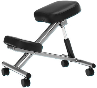UNILUX Tabouret ergonomique assis-genoux ERGO LEG, noir
