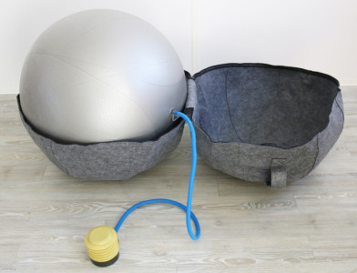 UNILUX Ballon d'assise ergonomique ERGO SPHERE, gris