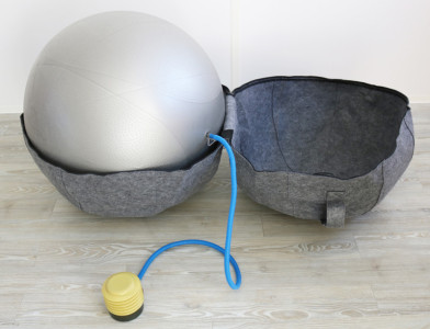 UNILUX Ballon d'assise ergonomique ERGO SPHERE, gris