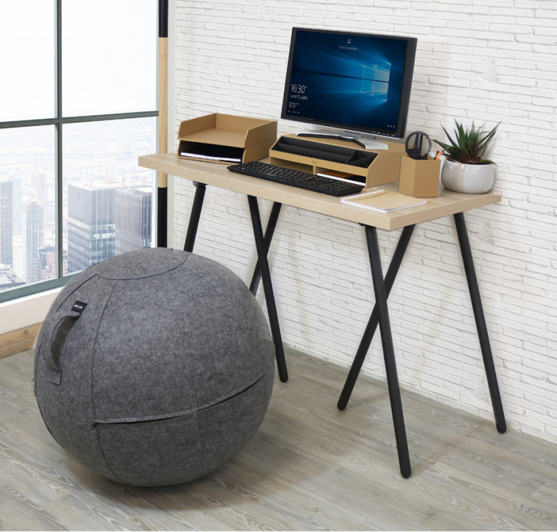 UNILUX Ballon d'assise ergonomique ERGO SPHERE, gris