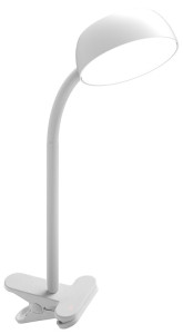 UNiLUX Lampe LED avec pince de fixation SAMY, blanc