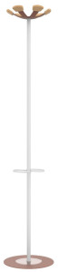 UNiLUX Portemanteau AURORA, hauteur: 1.680 mm, blanc/rouge