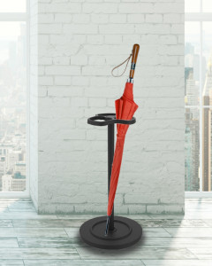 UNiLUX Porte-parapluie SULKY, en acier, noir