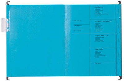 PAGNA Personalakte, aus Karton, 5-fach, blau