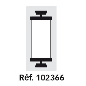 agipa Rouleau encreur pour étiqueteuse AGIPA 102365, noir