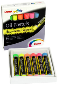 PentelArts Pastels à l'huile PHN-F6, set de 6, fluorescents