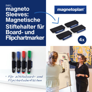 magnetoplan Kit Whiteboard Essentials, gris