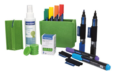 magnetoplan Kit Whiteboard Essentials, vert