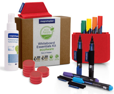 magnetoplan Kit Whiteboard Essentials, rouge