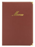 Securit Protège-menus CLASSIC, A5, rouge bordeaux Securit Protège-menus CLASSIC, A5, rouge bordeaux