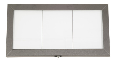 Securit Vitrine d'affichage LED COATED STEEL, 3 x A4