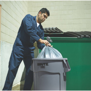 Rubbermaid Collecteur BRUTE 121,1 litres, en PP, gris