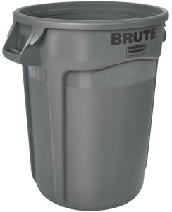 Rubbermaid Collecteur BRUTE 121,1 litres, en PP, gris