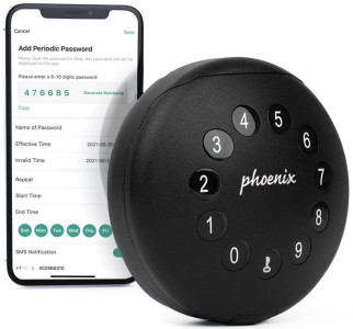 phoenix Boîte à clés PALM KS0212EC avec câble en acier, noir