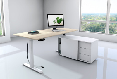 kerkmann Poste de travail complet Move 1, blanc
