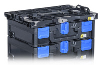 allit Boîte de rangement EuroPlus MetaBox 145, noir/bleu allit Boîte de rangement EuroPlus MetaBox 145, noir/bleu