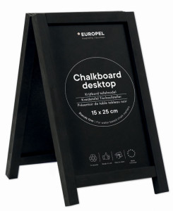 EUROPEL Présentoir de table ardoise, mini, naturel