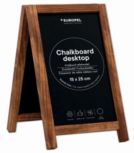 EUROPEL Présentoir de table ardoise, mini, naturel