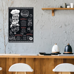 EUROPEL Ardoise sans cadre, 600 x 1.100 mm, noir