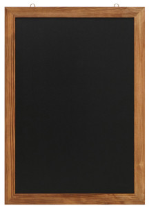 EUROPEL Ardoise avec cadre en bois, 500 x 1.000 mm, naturel