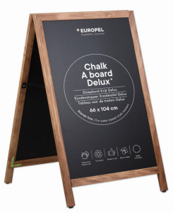 EUROPEL Panneau trottoir DELUXE, 660 x 1.040 mm, noir