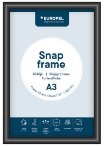 EUROPEL Cadre porte-affiche, A3, 25 mm, vert