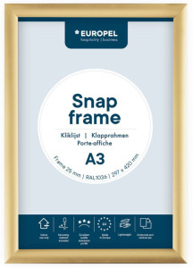 EUROPEL Cadre porte-affiche, A3, 25 mm, vert