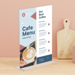 EUROPEL Présentoir de table acrylique, 105 x 210 mm, droit EUROPEL Présentoir de table acrylique, 105 x 210 mm, droit