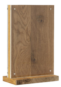 EUROPEL Présentoir de table Deluxe, A5 portrait, socle bois