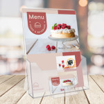 EUROPEL Porte-brochures, A4, avec compartiment pour cartes EUROPEL Porte-brochures, A4, avec compartiment pour cartes