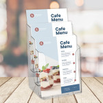 EUROPEL Porte-brochures, A4 portrait, transparent EUROPEL Porte-brochures, A4 portrait, transparent