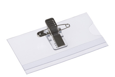 EUROPEL Porte-nom, avec pince combinée, 60 x 90 mm