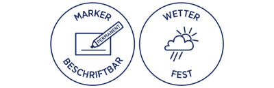 AVERY Zweckform Plaquette de contrôle,2025,vinyle,bleu,20 mm