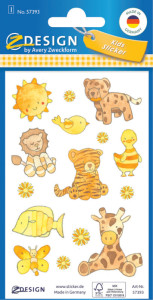 AVERY Zweckform ZDesign KIDS Sticker papier, rouge