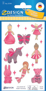 AVERY Zweckform ZDesign KIDS Sticker papier, rose