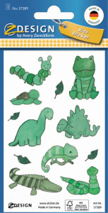 AVERY Zweckform ZDesign KIDS Sticker papier, bleu