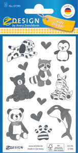 AVERY Zweckform ZDesign KIDS Sticker papier, bleu