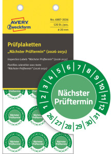 AVERY Zweckform Prüfplaketten 