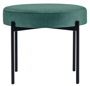 PAPERFLOW Tabouret GAIA, rond, habillage tissu, vert